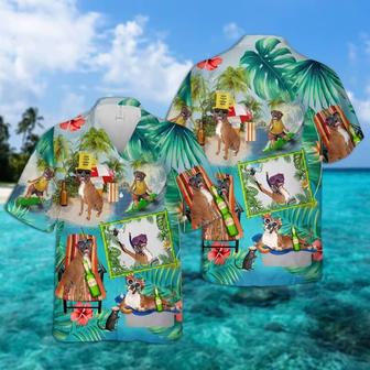 Boxer Hawaiian Shirt, Boxer Surfing Hawaiian Shirt, Tropical Summer Aloha Shirt For Men - Perfect Gift For Boxer Lovers, Friend, Family - Seseable