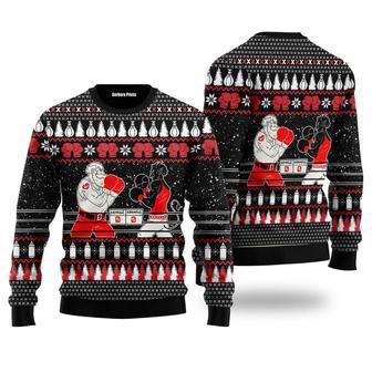 Boxing Santa And Krampus Ugly Christmas Sweater For Men & Women | Favorety CA