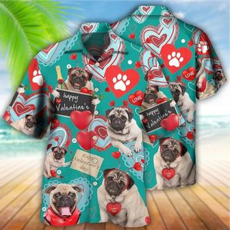 Bulldog Aloha Hawaii Shirt - Bulldog Happy Women's Day, Valentine Gift Love Paw Hawaiian Shirt For Summer - Perfect Gift For Dog Lovers, Friend, Family - Seseable
