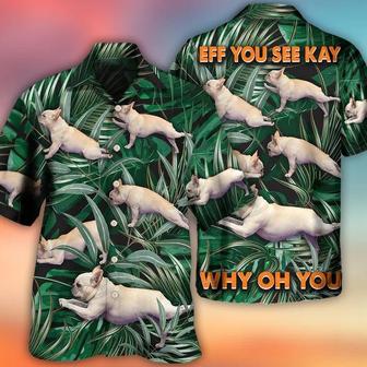 Bulldog Aloha Hawaii Shirt - Bulldog Yoga Pose Tropical Hawaiian Shirt For Summer - Perfect Gift For Dog Lovers, Friend, Family - Seseable