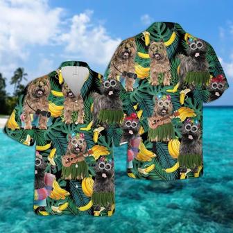 Cairn Terrier Hawaiian Shirt, Tropical Summer Leaves Hawaiian Shirt For Men - Perfect Gift For Cairn Terrier Lovers, Husband, Boyfriend, Friend, Family - Seseable