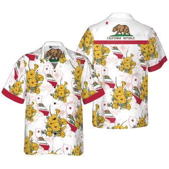 California Proud Hawaiian Shirt, Colorful Tropical Summer Aloha Shirts For Men Women, Perfect Gift For Husband, Wife, Friend, Family - Seseable