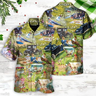 Camping Hawaiian Shirt, Camping For You, It's Picnic Time So Funny Aloha Shirt For Men And Women - Perfect Gift For Camping Lovers - Seseable