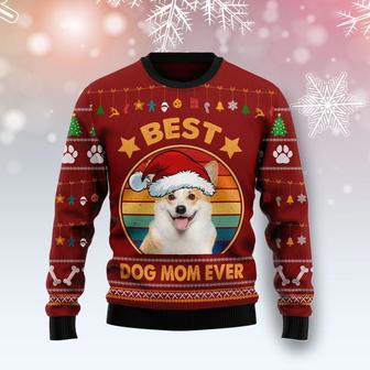 Cardigan Welsh Corgi Best Dog Mom Ever Ugly Christmas Sweater | Favorety CA