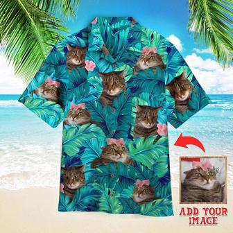 Cat Custom Hawaiian Shirt, Personalized Hawaiian Shirts, Custom Photo Hawaiian Shirt - Perfect Gift For Cat Lovers, Family, Friends - Seseable