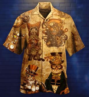 Cat Hawaiian Shirt For Summer, Cat Luxury Style Aloha Shirts, Best Colorful Cat Hawaiian Shirts Outfit For Men Women, Friend, Team, Cat Lovers - Seseable