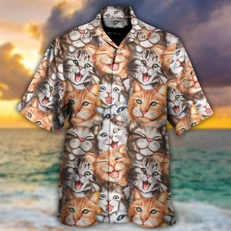 Cat Hawaiian Shirt For Summer, Happy Life With Funny, Best Cool Cat Hawaiian Shirts Outfit For Men Women, Friend, Team, Cat Lovers | Seseable CA