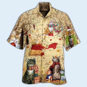 Cat Hawaiian Shirts For Summer, Cat In The Melody Of Life Aloha Shirts, Best Cat And Music Hawaiian Shirts Outfit For Men Women, Friend, Team, Cat Lovers - Seseable