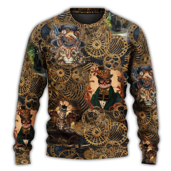 Cat Love Machine Vintage Ugly Christmas Sweaters - Thegiftio UK