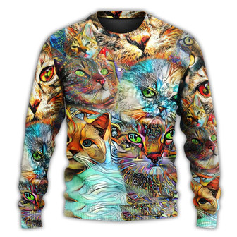Cat Real Love Cats Ugly Christmas Sweaters - Thegiftio UK