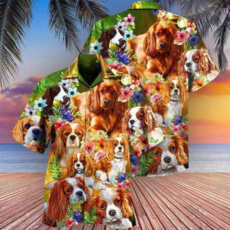 Cavalier King Charles Spaniel Hawaiian Shirt, The Best Therapy Has Fur And Four Legs Dog Aloha Hawaiian Shirt, Gift For Dog Lover, Friends - Seseable