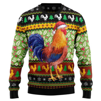 Chicken Cluck-ry Christmas Ugly Christmas Sweater - Thegiftio UK
