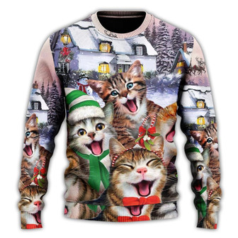 Christmas Cat I'm The Only One You Need Ugly Sweaters - Thegiftio UK
