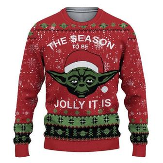 Christmas Star Wars The Mandalorian The Season To Be Jolly It Is Ugly Sweaters | Favorety UK