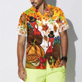 Colorful Festive Thanksgiving Hawaiian Shirt - Perfect Gift For Lover, Friend, Family - Seseable