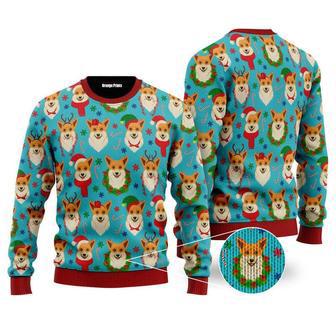 Corgi Snow Dog Ugly Christmas Sweater For Men & Women | Favorety DE