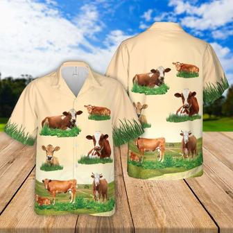 Cow Aloha Hawaiian Shirt - Cows In Meadow Hawaiian Shirt, Cow Good Rest Hawaiian Shirt For Men & Women, Cow Lover - Seseable