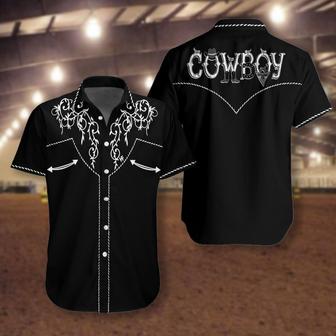 Cowboy Rodeo Texture Hawaiian Shirt, Vintage Embroidered Texas Western, Texas Native, Summer Aloha Shirt Perfect Unique Gift For Men Women - Seseable