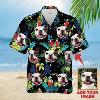 Custom Animal Tropical Floral Pattern Hawaiian Shirt, Personalized Hawaiian Shirts - Perfect Gift For Animal Lovers, Family, Friends - Seseable