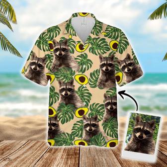 Custom Hawaiian Shirt For Pet Lovers - Avocado & Leaves Pattern Lemon Zest Color Aloha Shirt - Personalized Hawaiian Shirt For Men & Women, Pet Lovers - Seseable
