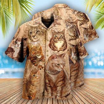 Cat Hawaiian Shirts For Summer, If You Don't Like Cat You Don't Like Me Aloha Shirts - Perfect Gift For Men Women, Friend, Team, Cat Lovers - Seseable