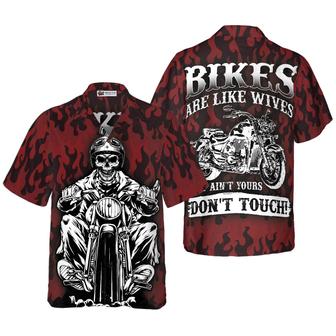 Don't Touch My Motorbike Hawaiian Shirt, Colorful Summer Aloha Shirt For Men Women, Perfect Gift For Friend, Family, Husband, Wife - Seseable