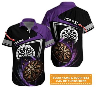 Customized Name & Text Darts Hawaiian Shirt, Personalized Darts Team Uniforms Hawaiian Shirts - Gift For Darts Lovers, Darts Players Uniforms - Seseable