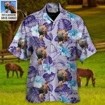 Customized Photo Horse Hawaiian Shirts For Summer - Horse You Want Tropical Custom Photo Hawaiian Shirt - Perfect Gift For Men, Horse Racing Lovers - Seseable