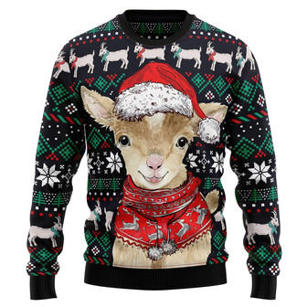 Cute Goat Ugly Christmas Sweater For Men And Women - Thegiftio UK