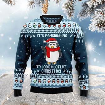 Cute Penguin Ugly Christmas Sweater For Men And Women | Favorety UK