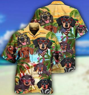 Dachshund Aloha Hawaii Shirt - Dachshund Hawaii Beach Hawaiian Shirt For Summer - Perfect Gift For Dog Lovers, Friend, Family - Seseable
