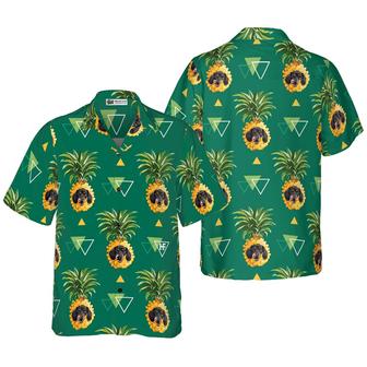 Dachshund Hawaiian Shirt, Tropical Fruit, Pineapple Aloha Shirt For Men - Perfect Gift For Dachshund Lover, Husband, Boyfriend, Friend, Family - Seseable