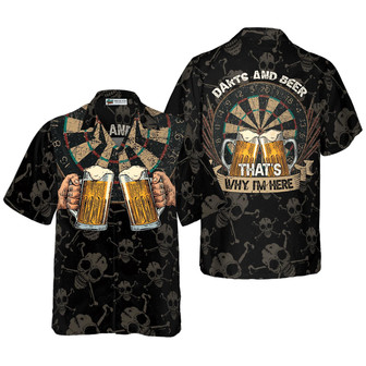 Darts Hawaiian Shirt, Darts And Beer That's Why I'm Here Aloha Hawaiian Shirt For Summer, Perfect Gift For Friend, Team, Darts Beer Lovers - Seseable