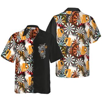 Darts Hawaiian Shirt, Play Darts And Drink Beer Aloha Hawaiian Shirt For Summer, Colorful Hawaiian Shirt For Men Women, Friend, Team, Darts Beer Lovers - Seseable