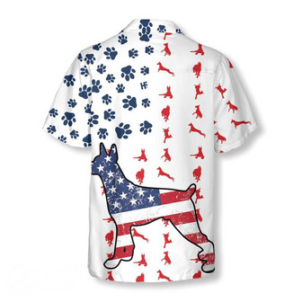 Dobermann Aloha Hawaiian Shirts For Summer, Doberman American Flag Hawaiian Shirt For Men Women, 4th of July Gift For Dog Lovers, Independence Day - Seseable
