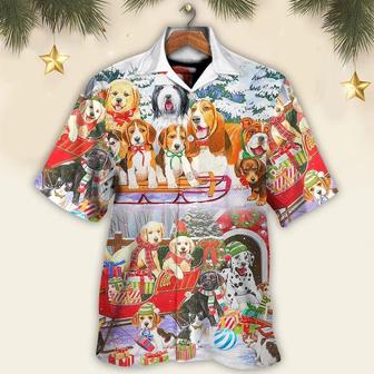 Dog Aloha Hawaii Shirt - Dog Snowman Christmas Tree Merry Xmas Hawaiian Shirt For Summer - Perfect Gift For Dog Lovers, Friend, Family - Seseable
