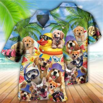 Dog Aloha Hawaii Shirt - Dogs Funny Summer Of Happy Puppies Hawaiian Shirt For Summer - Perfect Gift For Dog Lovers, Friend, Family - Seseable