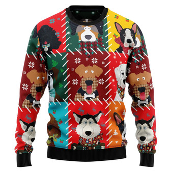 Dog Face Ugly Christmas Sweater For Men And Women - Thegiftio UK