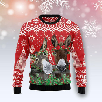 Donkey Buddies Christmas Funny Ugly Sweater - Thegiftio UK