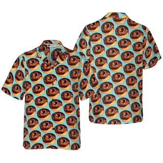 Donuts Pattern Hawaiian Shirt, Colorful Summer Aloha Shirt For Men Women, Gift For Friend, Team, Donut Lovers - Seseable