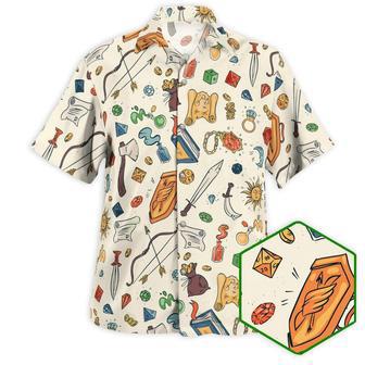 Dragon Aloha Hawaiian Shirt For Summer, Button Up Dungeons and Dragons Pattern Hawaiian Shirts Outfit For Men Women, Dragon Lovers | Favorety DE