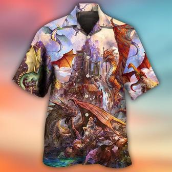 Dragon Aloha Hawaiian Shirt For Summer, Dragon Life Lover Art Style Hawaiian Shirts Outfit For Men Women, Dragon Lovers - Seseable