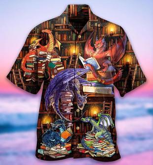 Dragon And Book Aloha Hawaiian Shirt For Summer, My Weekend Is All Booked Lovely Dragon Hawaiian Shirts Outfit For Men Women, Dragon Lovers - Seseable