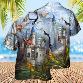 Dragon Castle Aloha Hawaiian Shirt For Summer, Dragon Love Life Beautiful Hawaiian Shirts Outfit For Men Women, Dragon Lovers - Seseable