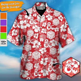 Dragon Dice Custom Aloha Hawaiian Shirt For Summer, Dungeon And Dragon Tropical Style Personalized Hawaiian Shirts Outfit For Men Women, Dragon Lovers - Seseable