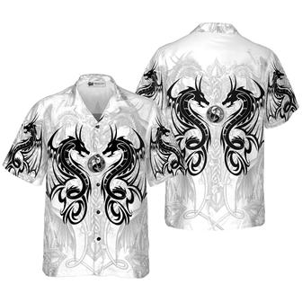 Dragon Hawaiian Shirt - Dragon Tattoo Hawaiian Shirt - Perfect Gift For Husband, Boyfriend, Friend, Family - Seseable