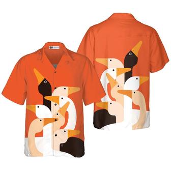 Duck Hawaiian Shirt, Ducks On Art, Funny Duck Aloha Shirt For Men Women - Perfect Gift For Duck Lovers, Husband, Boyfriend, Friend, Family | Seseable CA