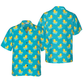 Duck Hawaiian Shirt, Little Duck Playing With Water Aloha Shirt For Men Women - Perfect Gift For Duck Lovers, Husband, Boyfriend, Friend, Family | Seseable CA