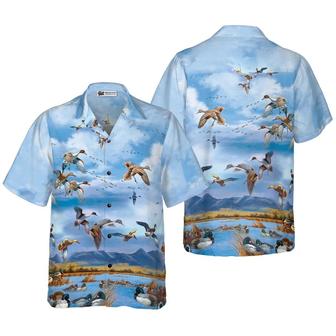 Duck Hawaiian Shirt, Wild Ducks Keep Your Freedom Aloha Shirt For Men Women - Perfect Gift For Duck Lovers, Husband, Boyfriend, Friend, Family, Wife - Seseable