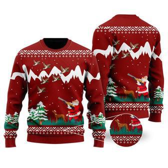 Duck Hunting Christmas Ugly Christmas Sweater For Men & Women | Favorety